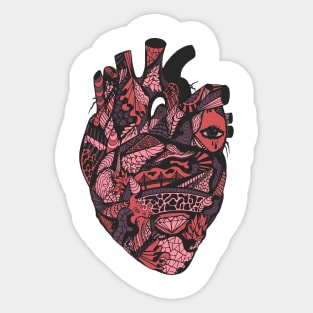 Transparent Heart Sticker